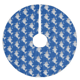 Tecknad för  av knalbubblor i Cute lycklig Julgransmatta Borstad Polyester