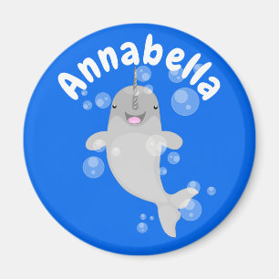 Tecknad för av knalbubblor i Cute lycklig Magnet