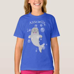 Tecknad för av knalbubblor i Cute lycklig T Shirt