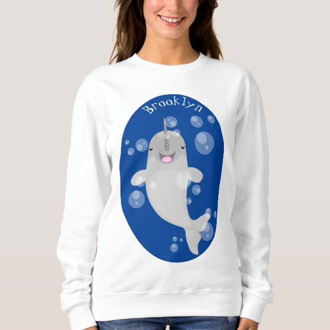 Tecknad för  av knalbubblor i Cute lycklig T Shirt (Framsida)