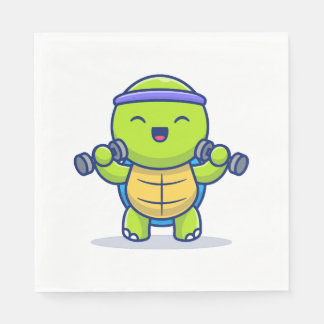 Tecknad för av lyktturdukar som lyfter miniklocko pappersservett