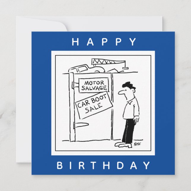 Tecknad för bilbrytning kort (Framsida)