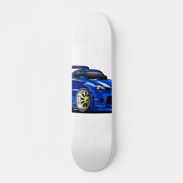 Tecknad för blå muskelhastighet - Välj tillbaka fä Mini Skateboard Bräda 18,5 Cm (Framsida)