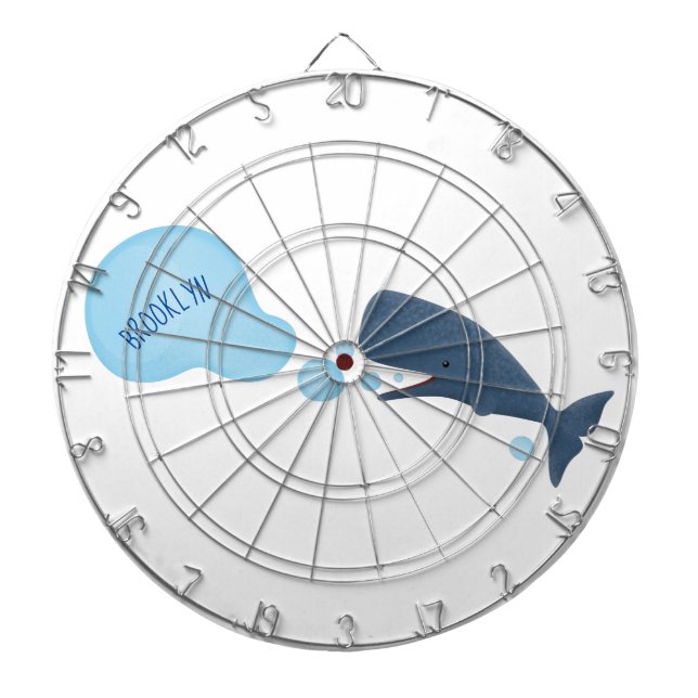 Tecknad för blåsande bubblor i grumlval darttavla (Framsidan)