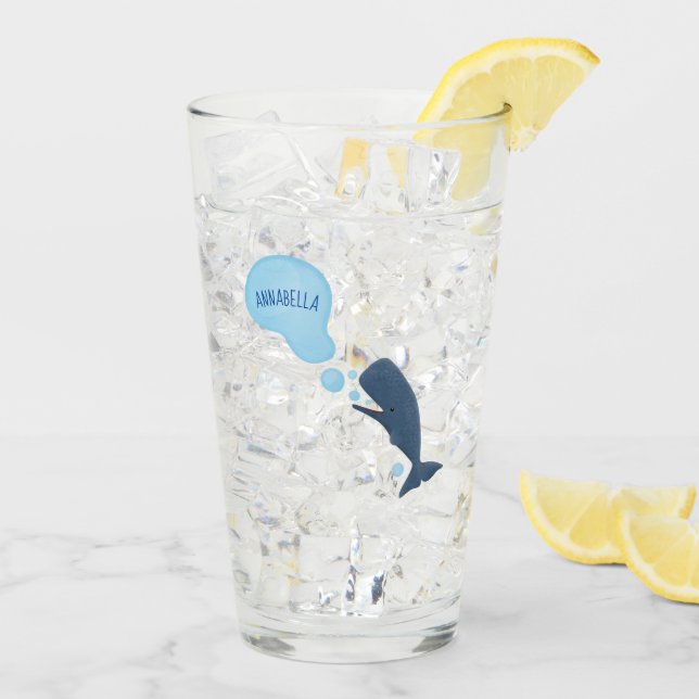 Tecknad för blåsande bubblor i grumlval glaskopp (Bakside Is)