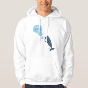 Tecknad för blåsande bubblor i grumlval hoodie