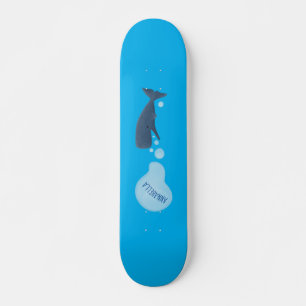Tecknad för blåsande bubblor i grumlval mini skateboard bräda 18,5 cm