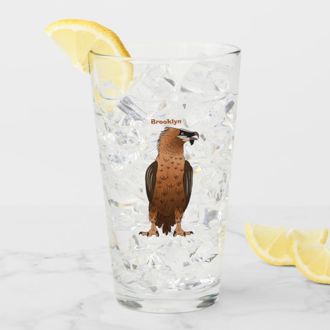 Tecknad för böjd vultur glaskopp (Framsida Ice)