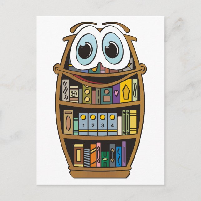 Tecknad för bokfall vykort (Framsida)