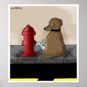 Tecknad för brandhärkomst, Hund Poster