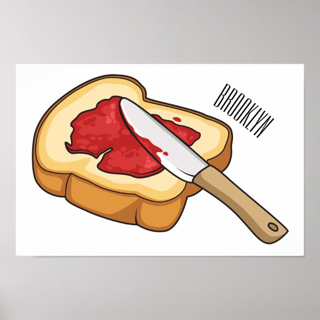 Tecknad för Bröd & sylt Poster (Framsidan)