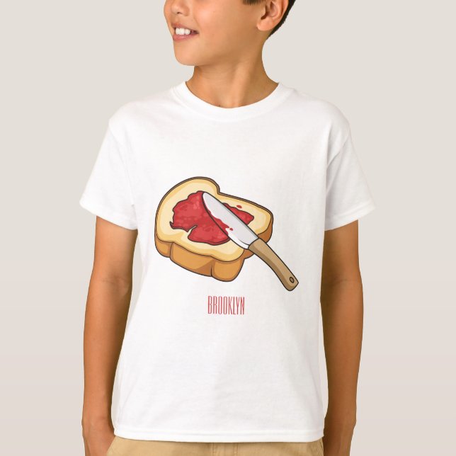 Tecknad för Bröd & sylt T Shirt (Framsida)