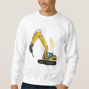 Tecknad för brytare lång ärmad tröja