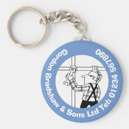 Tecknad för byggnadsställningar och byggnadsställn nyckelring