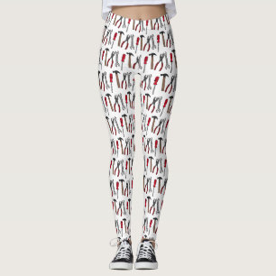Tecknad för Carpentry verktyg Leggings