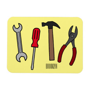 Tecknad för Carpentry verktyg Magnet