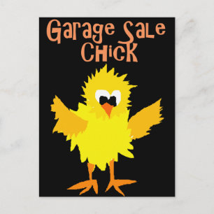 Tecknad för Chick av från Funny Garage Sale Vykort