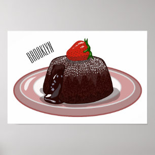 Tecknad för chokladkaka poster