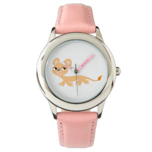 Tecknad för Coola Lioness Watch Armbandsur