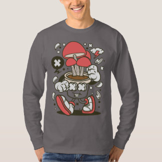 Tecknad för coola punktstyrd svamp t shirt