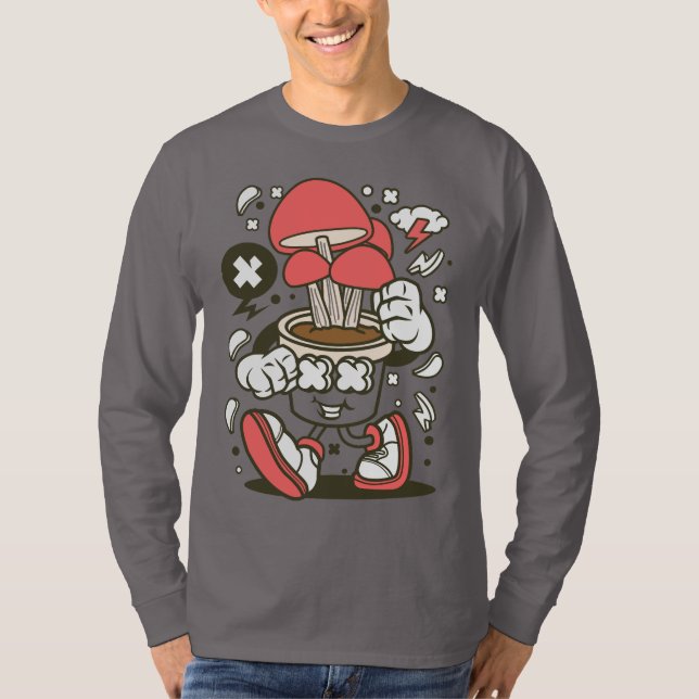 Tecknad för coola punktstyrd svamp t shirt (Framsida)