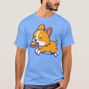 Tecknad för Cute Corgi Hund Box-Bitan T Shirt
