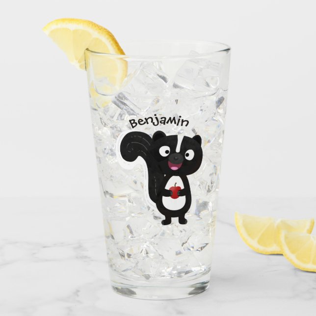 Tecknad för Cute lycklig-segment Glaskopp (Framsida Ice)