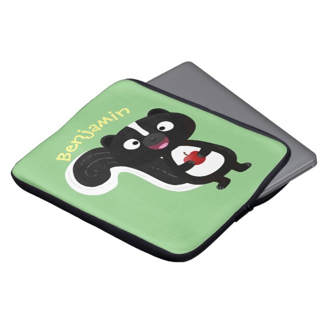 Tecknad för Cute lycklig-segment Laptop Fodral (Framsida topp)