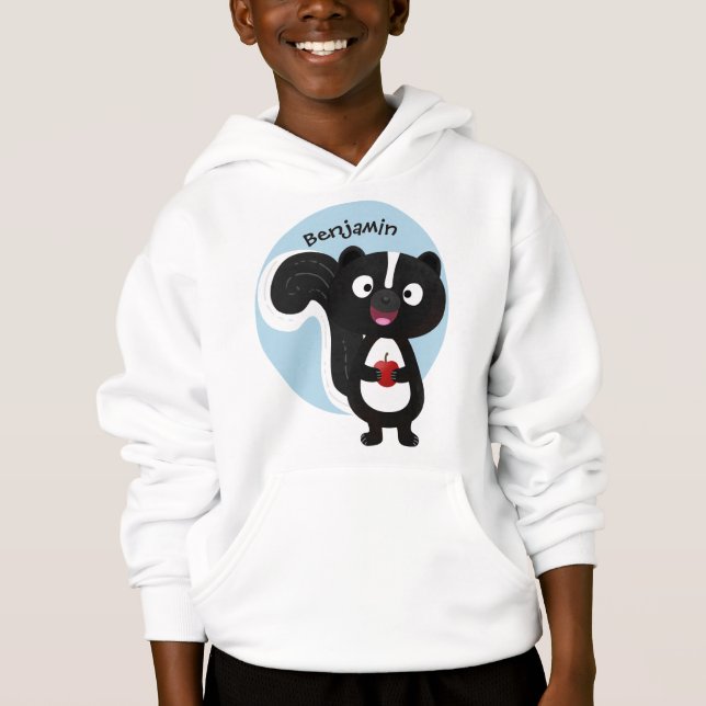 Tecknad för Cute lycklig-segment T Shirt (Framsida)