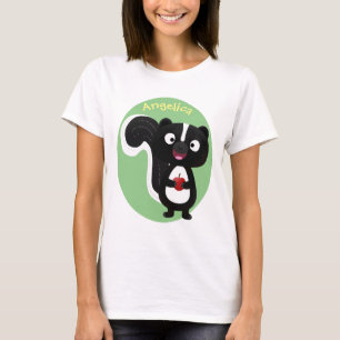 Tecknad för Cute lycklig-segment T Shirt