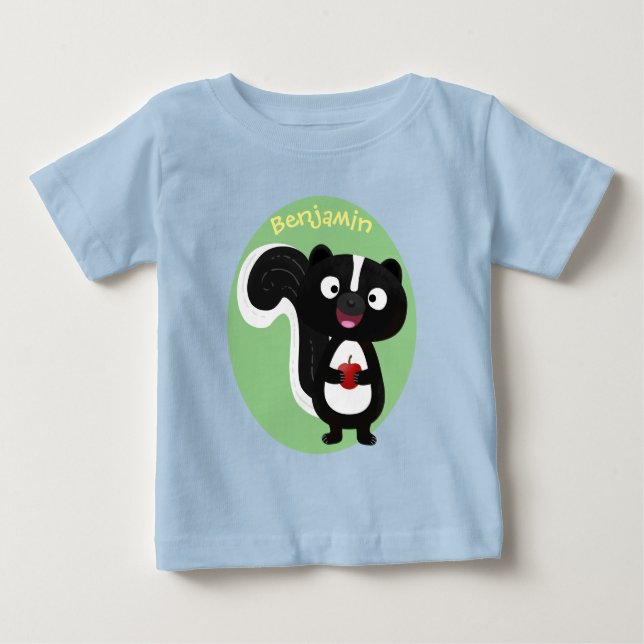Tecknad för Cute lycklig-segment T Shirt (Framsida)