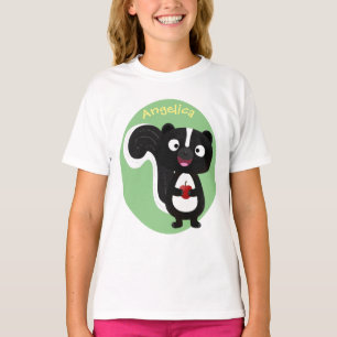 Tecknad för Cute lycklig-segment T Shirt
