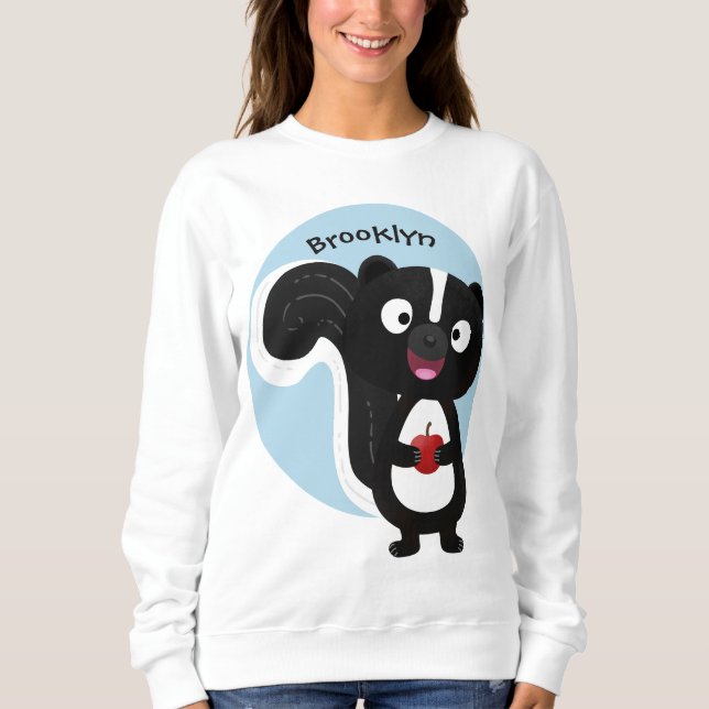 Tecknad för Cute lycklig-segment T Shirt (Framsida)