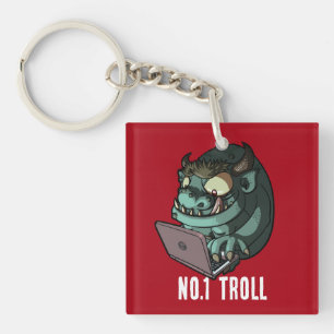 Tecknad för den bärbara datorn Troll nummer 1 Trol