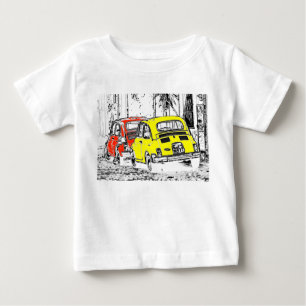 tecknad för den röda gulten färg stads tecknad t shirt