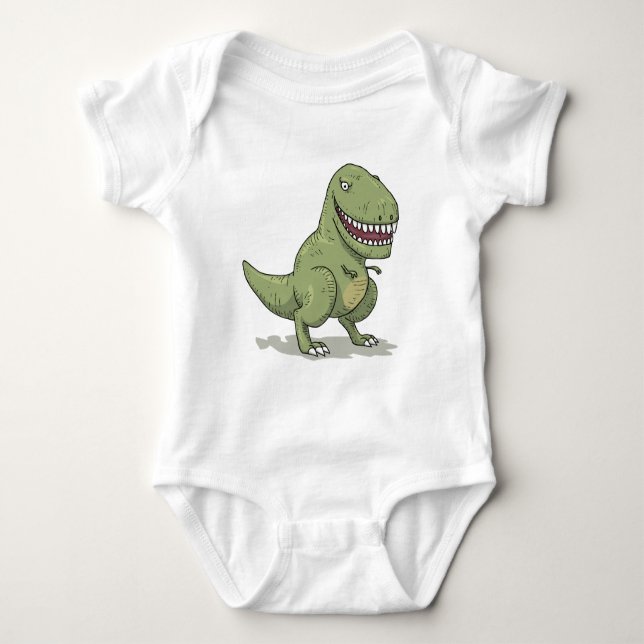 Tecknad för Dinosaur T Rex T-shirt (Framsida)