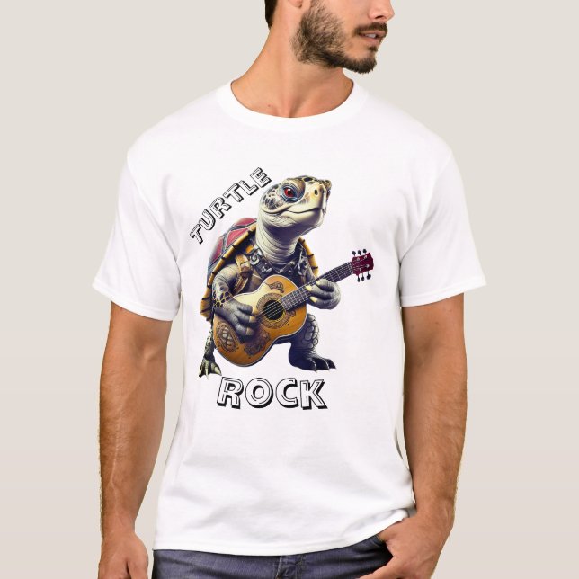 Tecknad för djursköldpadda Caricature T Shirt (Framsida)