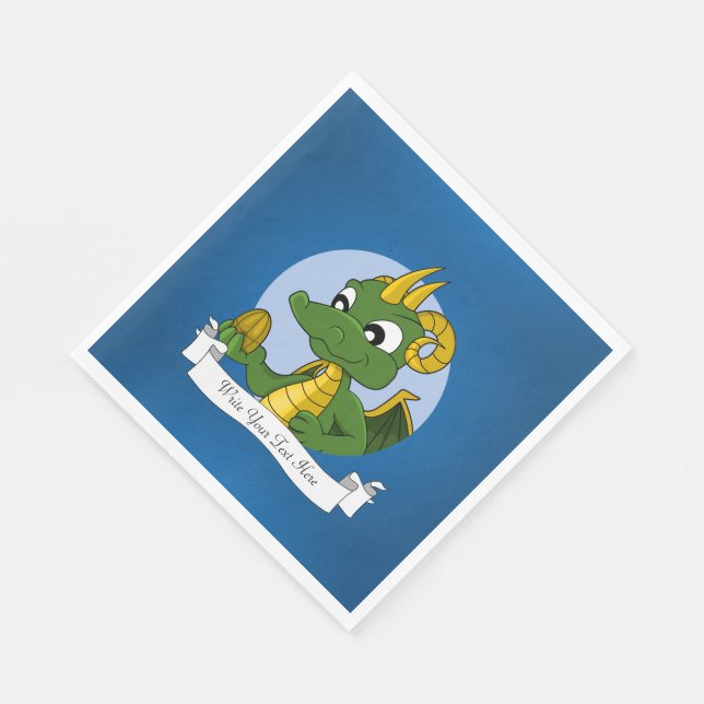 tecknad för dragning av grönt pappersservett (Hörn)