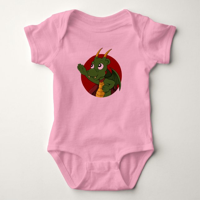 tecknad för dragning av grönt t shirt (Framsida)