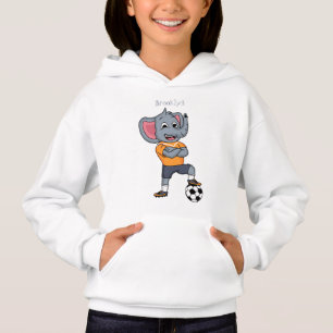 Tecknad för Elephant-fotbollsspelare T Shirt