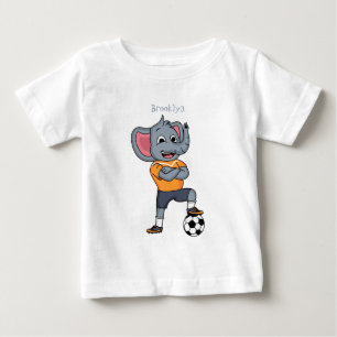 Tecknad för Elephant-fotbollsspelare T Shirt