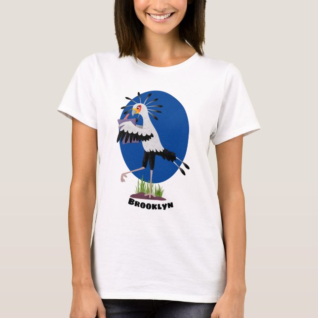 Tecknad för fågelskrivsedlar t shirt (Framsida)
