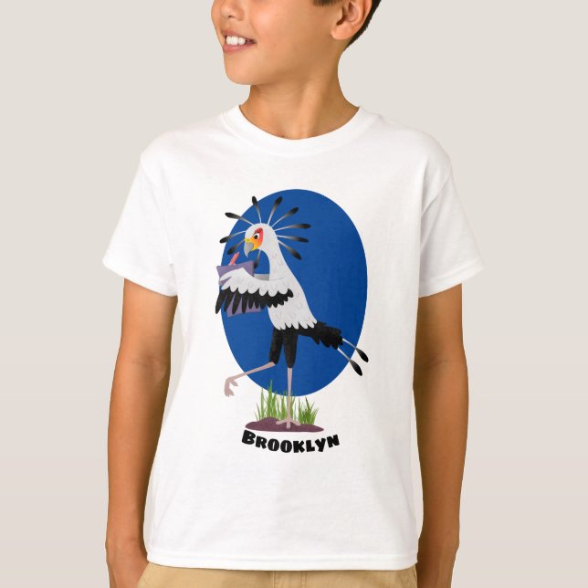 Tecknad för fågelskrivsedlar t shirt (Framsida)