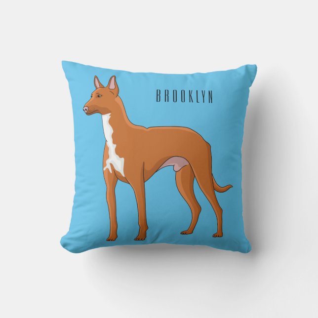 Tecknad för faraoh hound-hund kudde (Framsida)