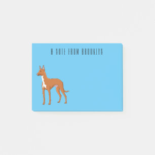 Tecknad för faraoh hound-hund post-it block