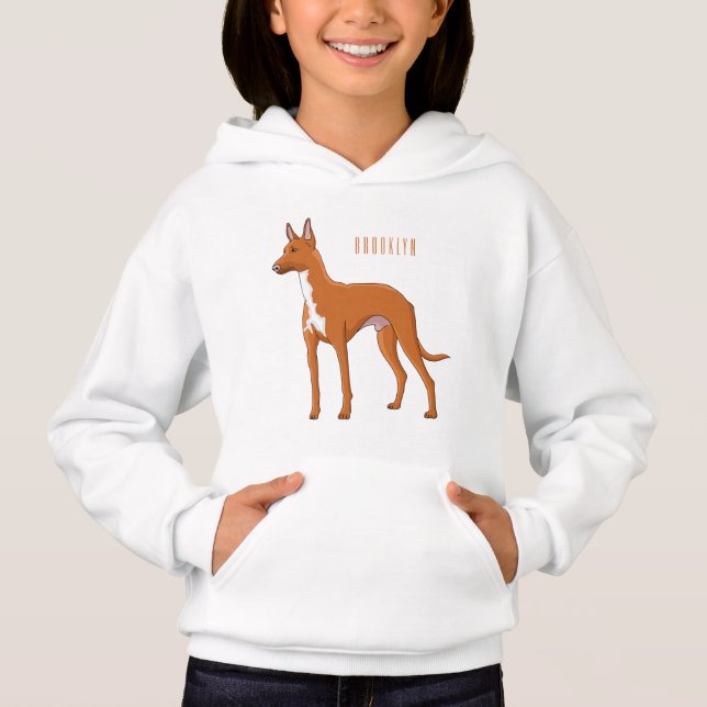 Tecknad för faraoh hound-hund t shirt (Framsida)