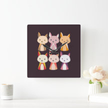 Tecknad för färgfox