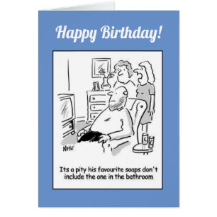 Tecknad för favoritTV-program Hälsningskort