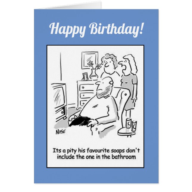 Tecknad för favoritTV-program Hälsningskort (Framsidan)