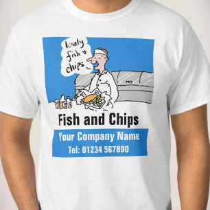 Tecknad för fisk och Chip för att anpassa T Shirt